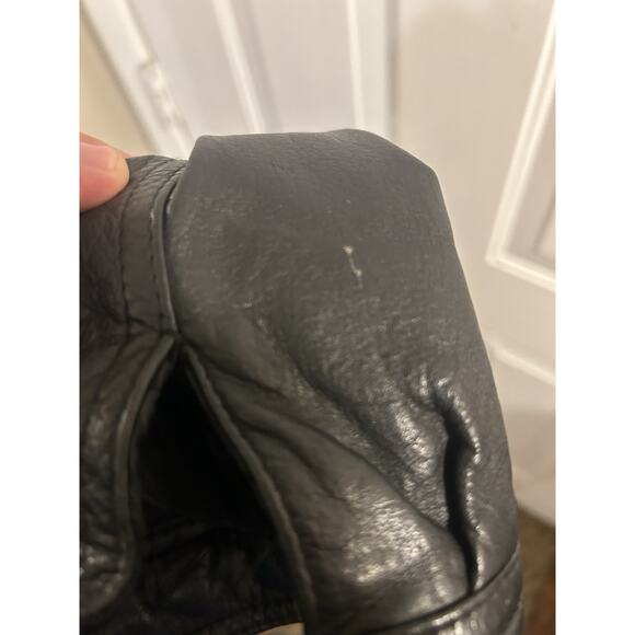 Rare! Vintage Members Only Black Leather Bomber Jacket Sz L - Picture 9 of 15